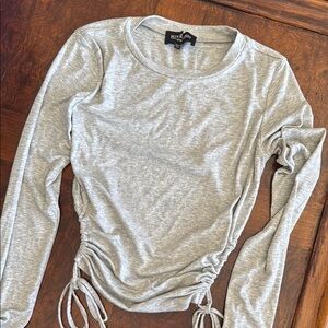 Kittenish Ruched Long Sleeve Top